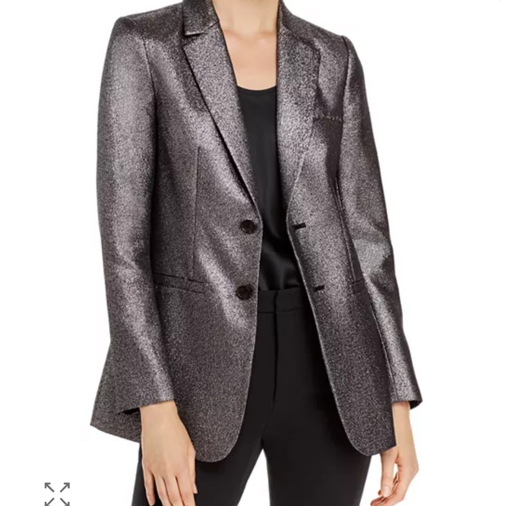 Joie Metallic Silver Women's Blazer